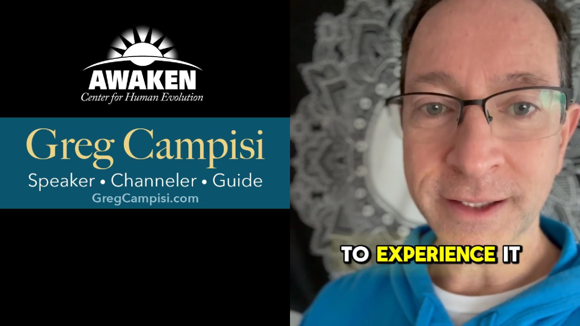 You are currently viewing Experience then Choose – Message by Greg Campisi